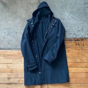 Vince trench-style jacket with hood